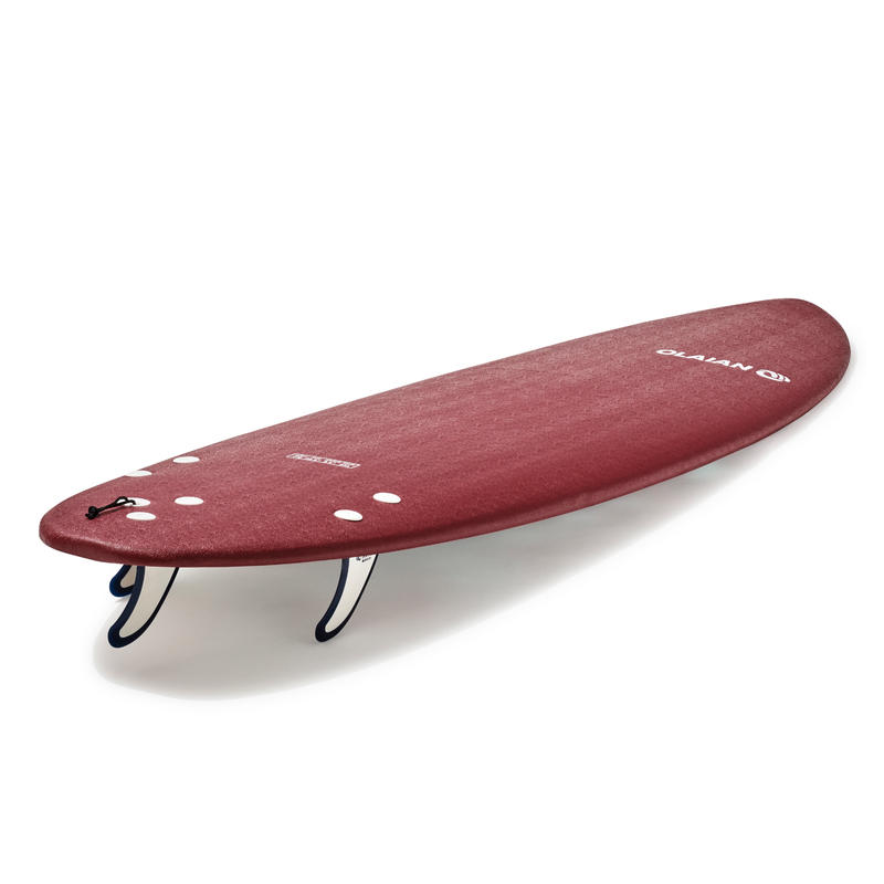 FOAM SURFBOARD 500 7'. Supplied with 1 leash and 3 fins. Decathlon