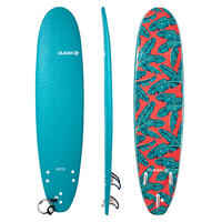 FOAM SURFBOARD 500 7'8". Comes with 1 leash and 3 fins