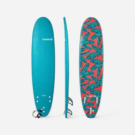 FOAM SURFBOARD 500 7'8". Comes with 1 leash and 3 fins