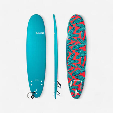 Planche De Surf En Mousse 7 8 500 Livree Avec 1 Leash Et 3 Ailerons Decathlon Tunisie