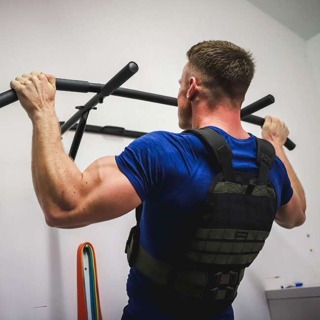 DOMYOS Weight Training Compression TShirt Blue Decathlon