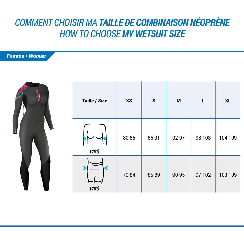 Kombinezon neoprenowy do triathlonu SD damski Aptonia