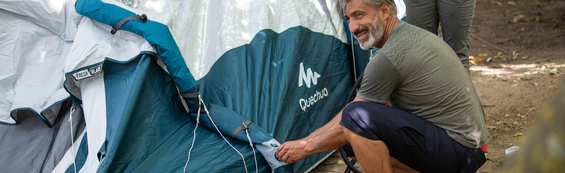 Apri e chiudi la tenda gonfiabile in tutta semplicità