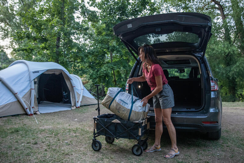 Bollerwagen klappbar für Familienzelt und Campingausrüstung