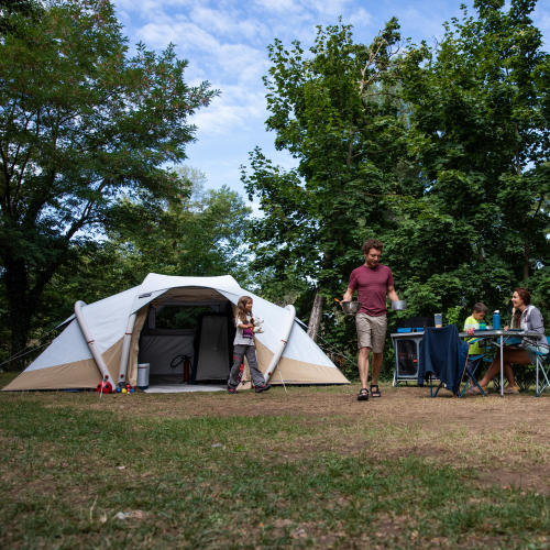 inflatable tent