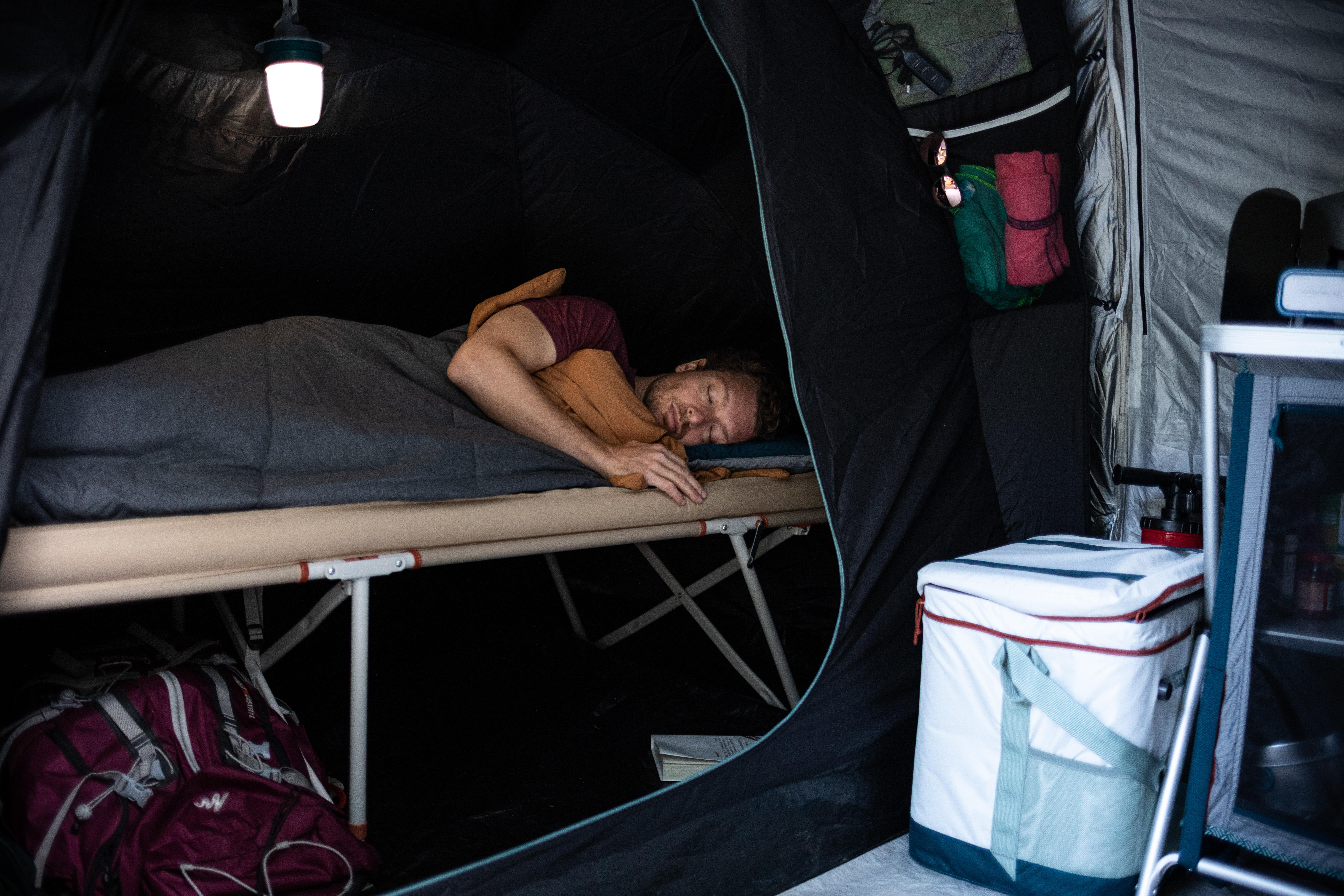 Camping 1-Person Cot 65 cm - QUECHUA