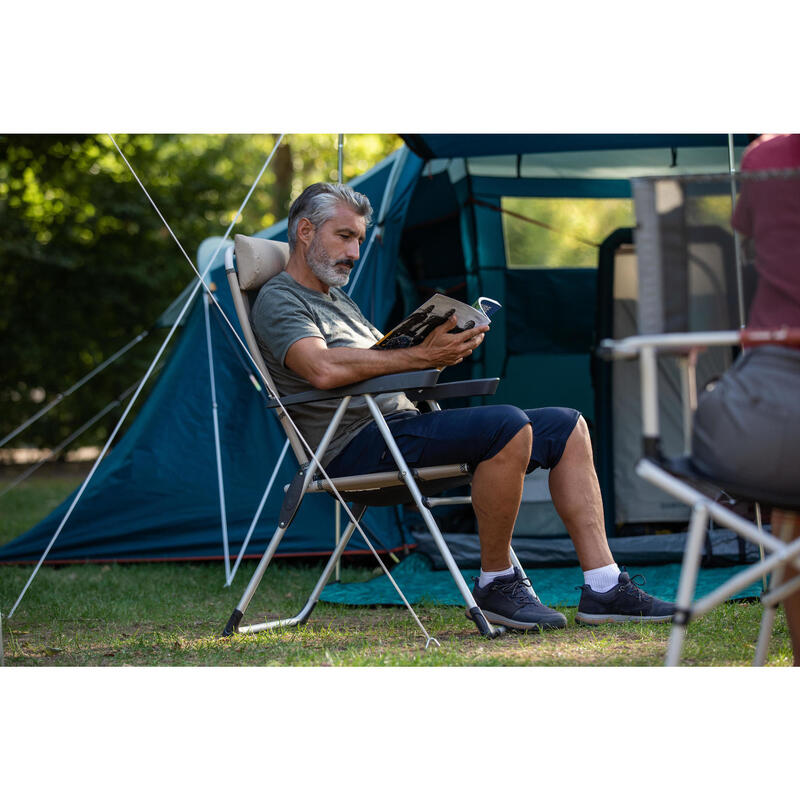 VERY COMFORTABLE FOLDING ARMCHAIR FOR CAMPING - RECLINABLE COMFORT