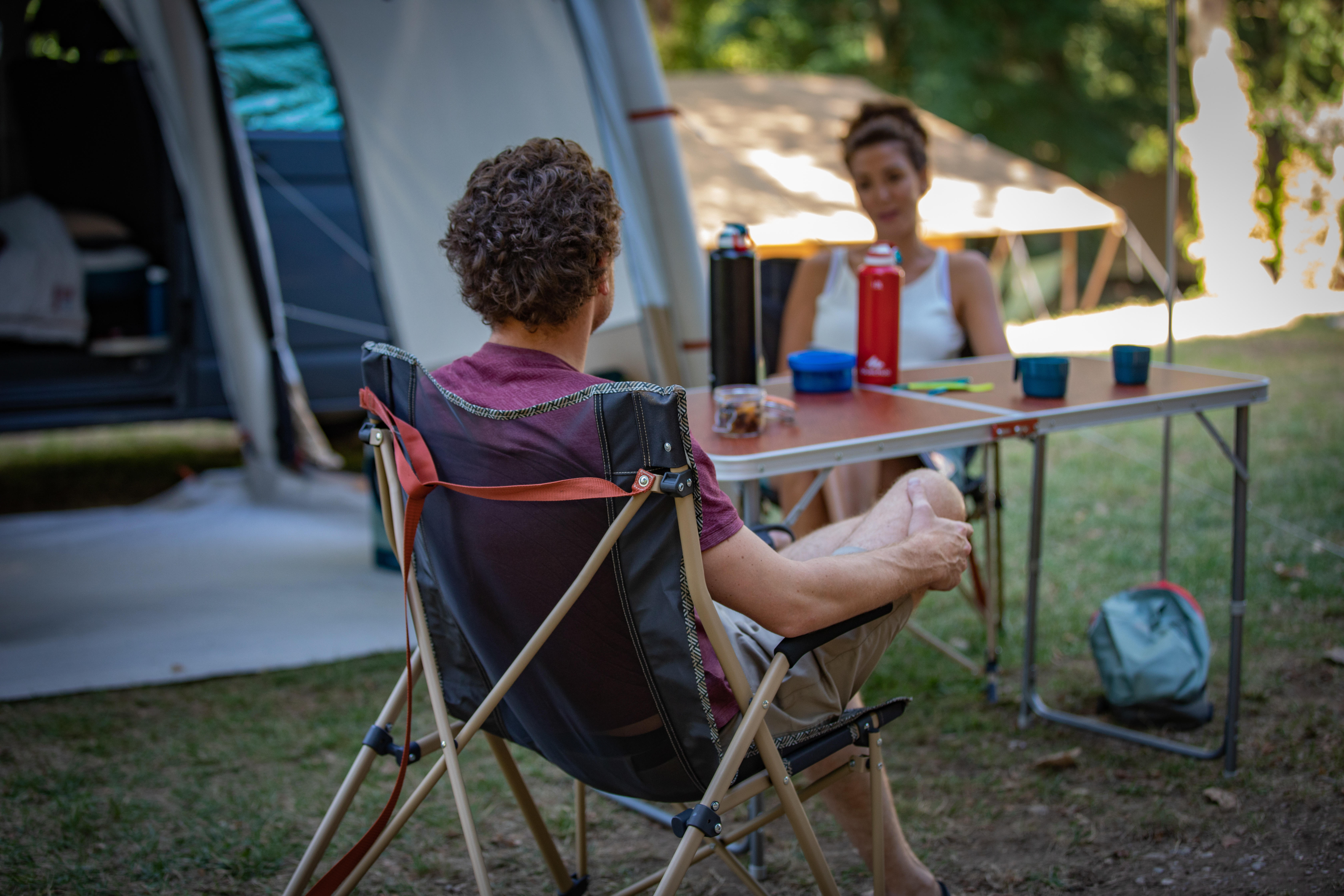 Folding Camping Chairs - Black - QUECHUA