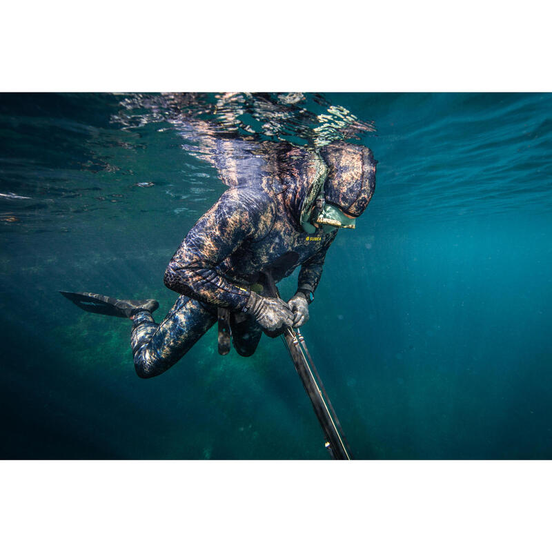 Pantalon néoprène refendu 3mm camouflage de chasse sous-marine apnée