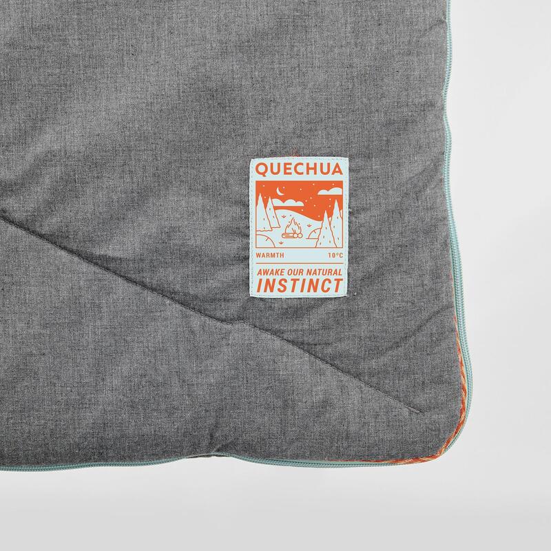 Saco de dormir algodón 20 °C confort transformable en edredón Arpenaz 20º