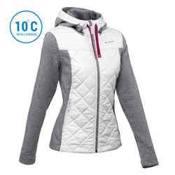 Women’s Hiking Hooded Sweatshirt - NH100 Hybrid