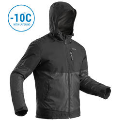 Men’s Snow Hiking Jacket SH100 X-Warm (Waterproof) - black
