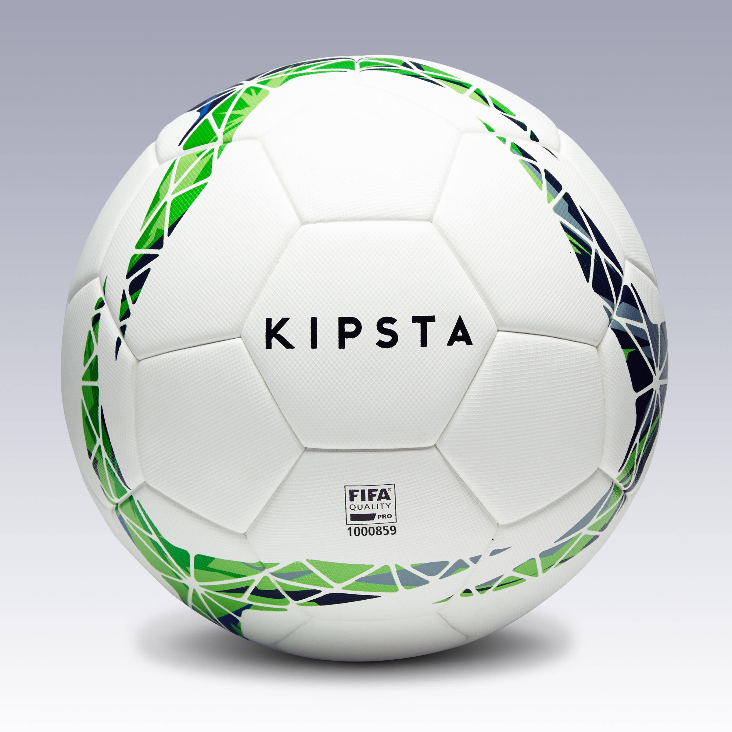 Thermobonded Size 5 Football F900 FIFA PRO -White/Green/Blue -  2