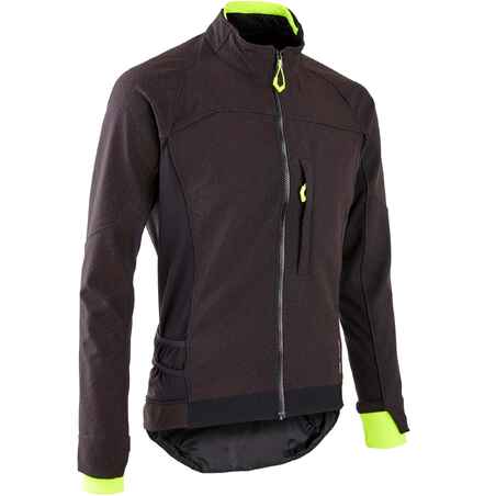 Biciklistička jakna ST 500 za brdski biciklizam muška crna/žuta
