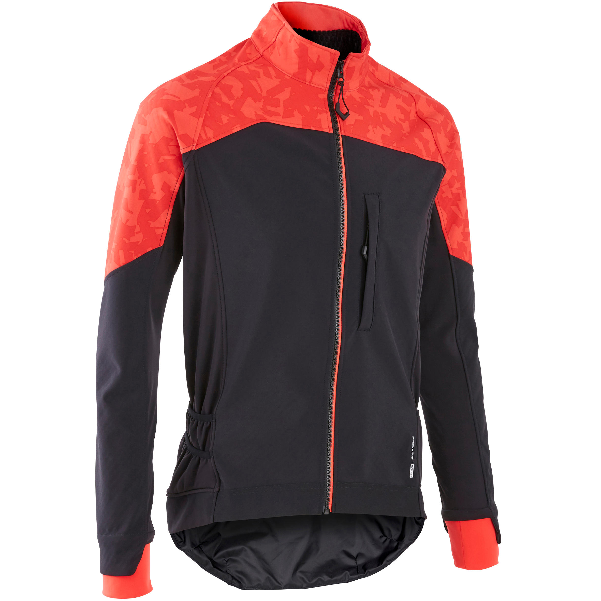 Jachetă Ciclism ST 500 Roșu-Negru Bărbați La Oferta Online decathlon imagine La Oferta Online