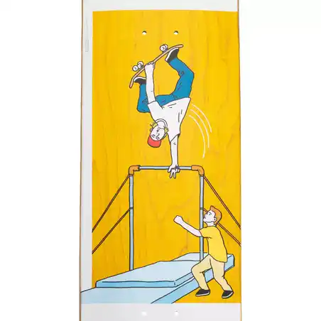 8" Skateboard Deck 120 Bruce - Yellow