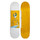 Дека для скейтборда 8 дюймов желто-белая DECK 120 BRUCE Oxelo