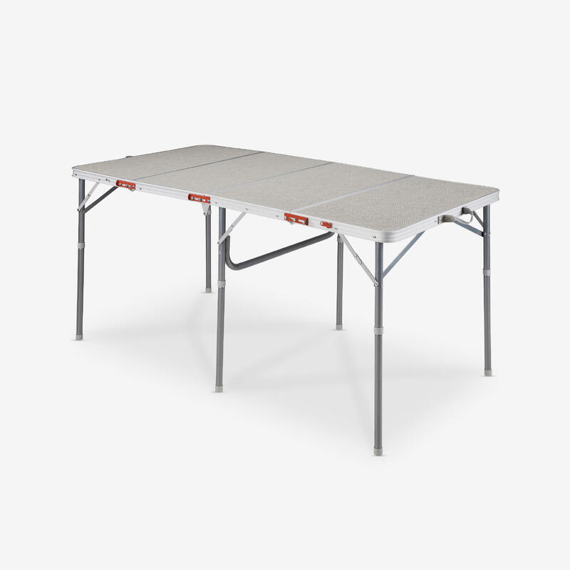 Outsunny Tavolino da campeggio pieghevole portatile in alluminio e plastica  con 4 sedie Richiudibile a Valigetta