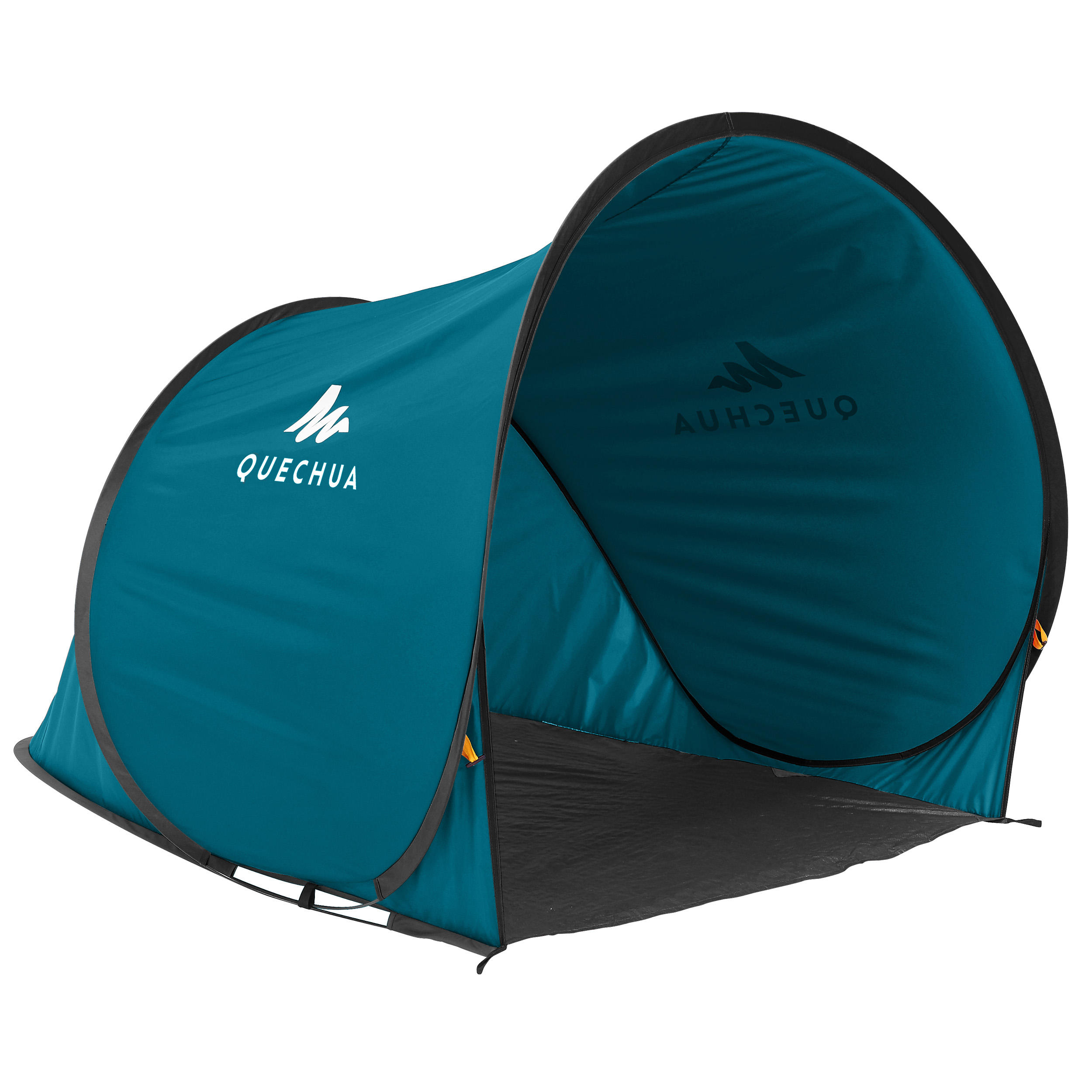 2-Person Camping Tent - 2 Seconds Fresh & Black - White, black 