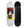 Дека для скейтборда 8.75 дюймов черно-белая DECK 120 BRUCE Oxelo