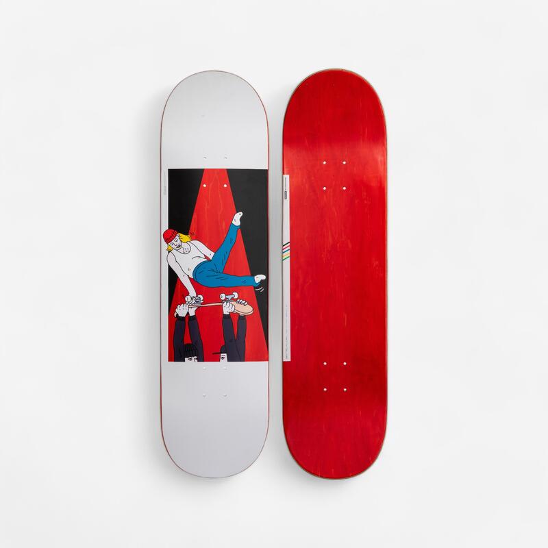 Gördeszka lap Deck 120 Bruce, 8,5", piros