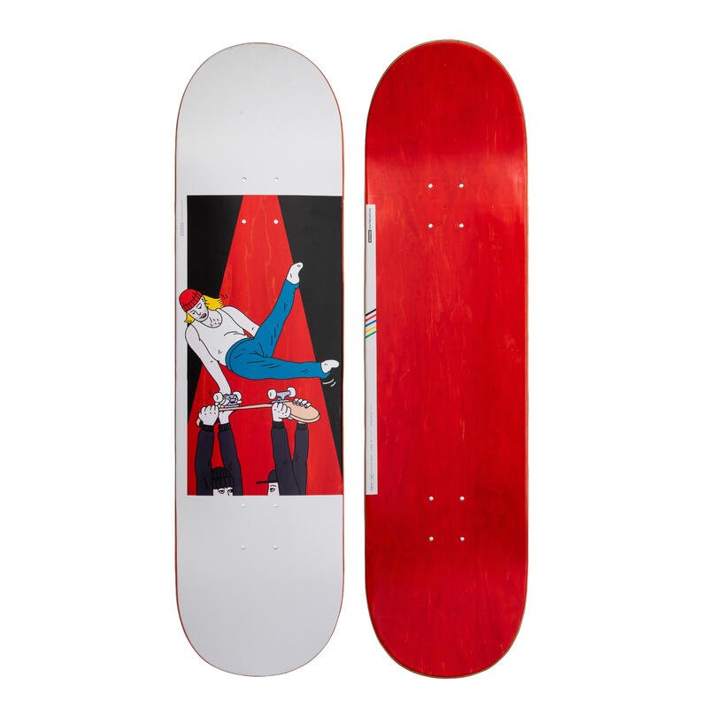 Skateboardová deska Deck 120 8,5" červená 