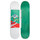 Дека для скейтборда 7.75 дюймов бело-зеленая DECK 120 BRUCE Oxelo