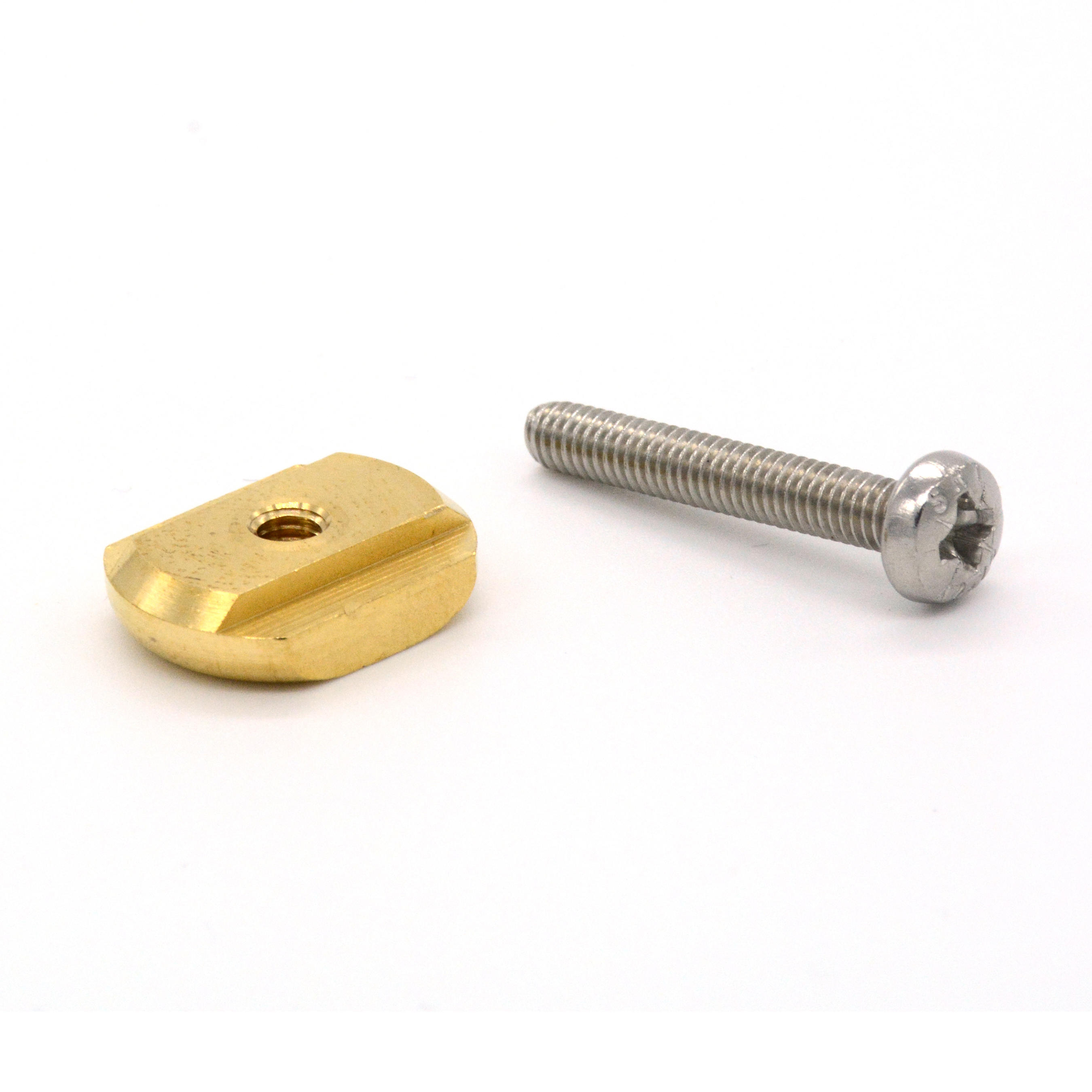 Windsurf Board Stainless Steel Fin Screw and Brass Square Nut for "US" Box 1/1