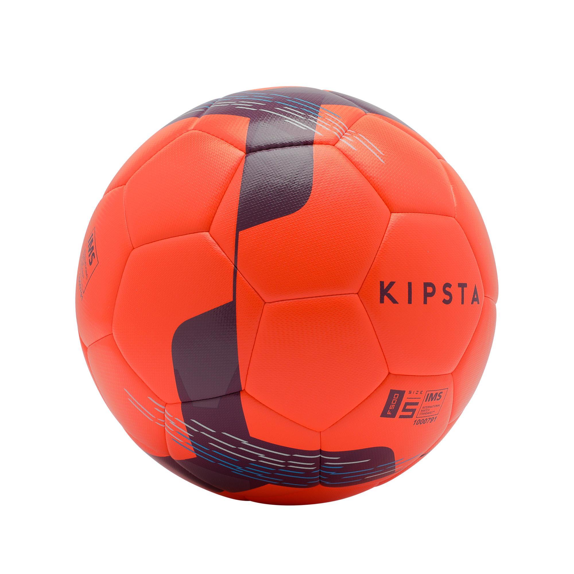 Balón de Fútbol Kipsta F500 Híbrido talla 5 naranja y azul Kipsta