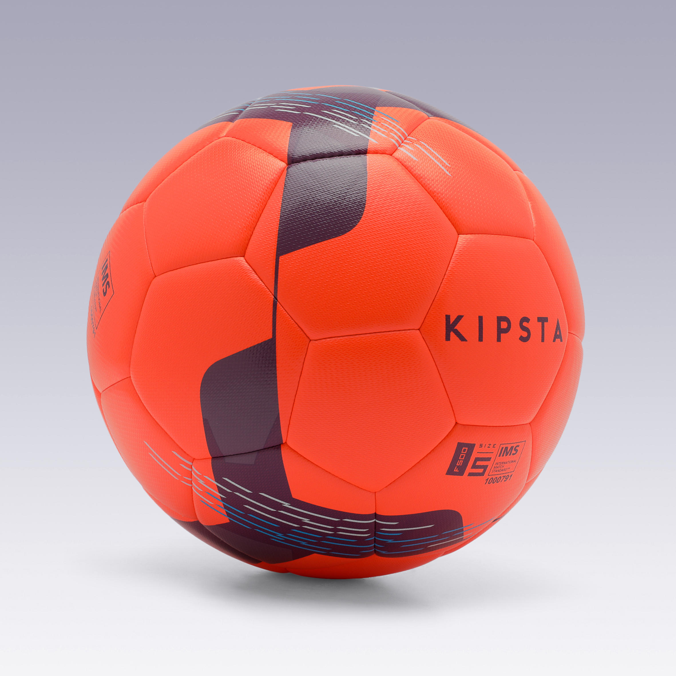 Balón de fútbol talla 5 F500 híbrido rojo - Decathlon