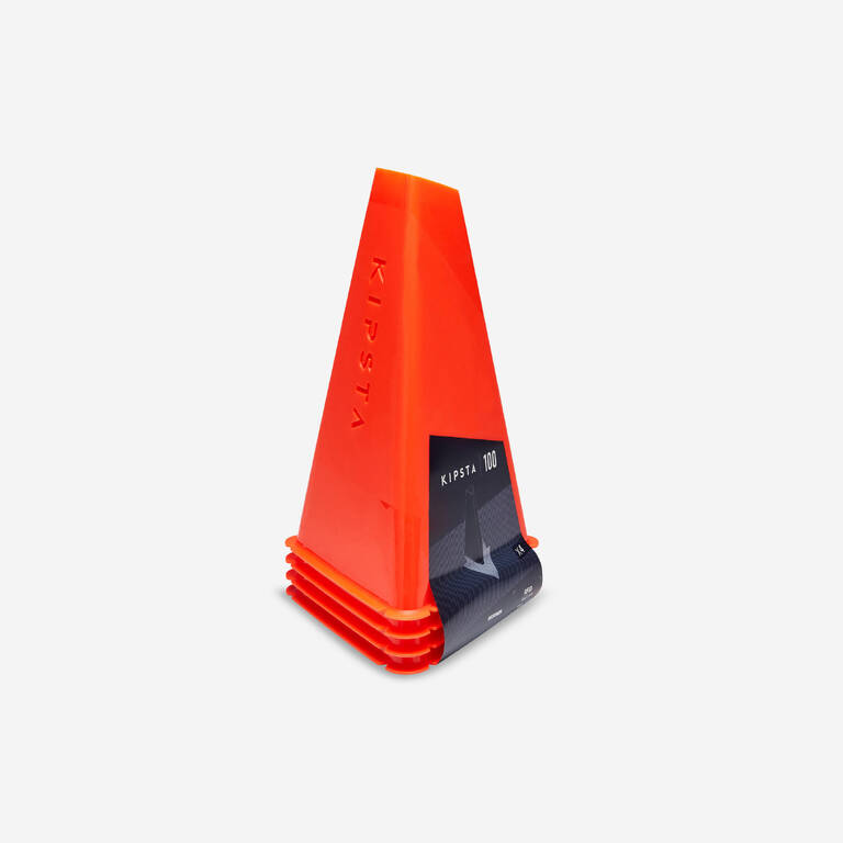 Football Training Cones 30cm 4-Pack Essential - Orange