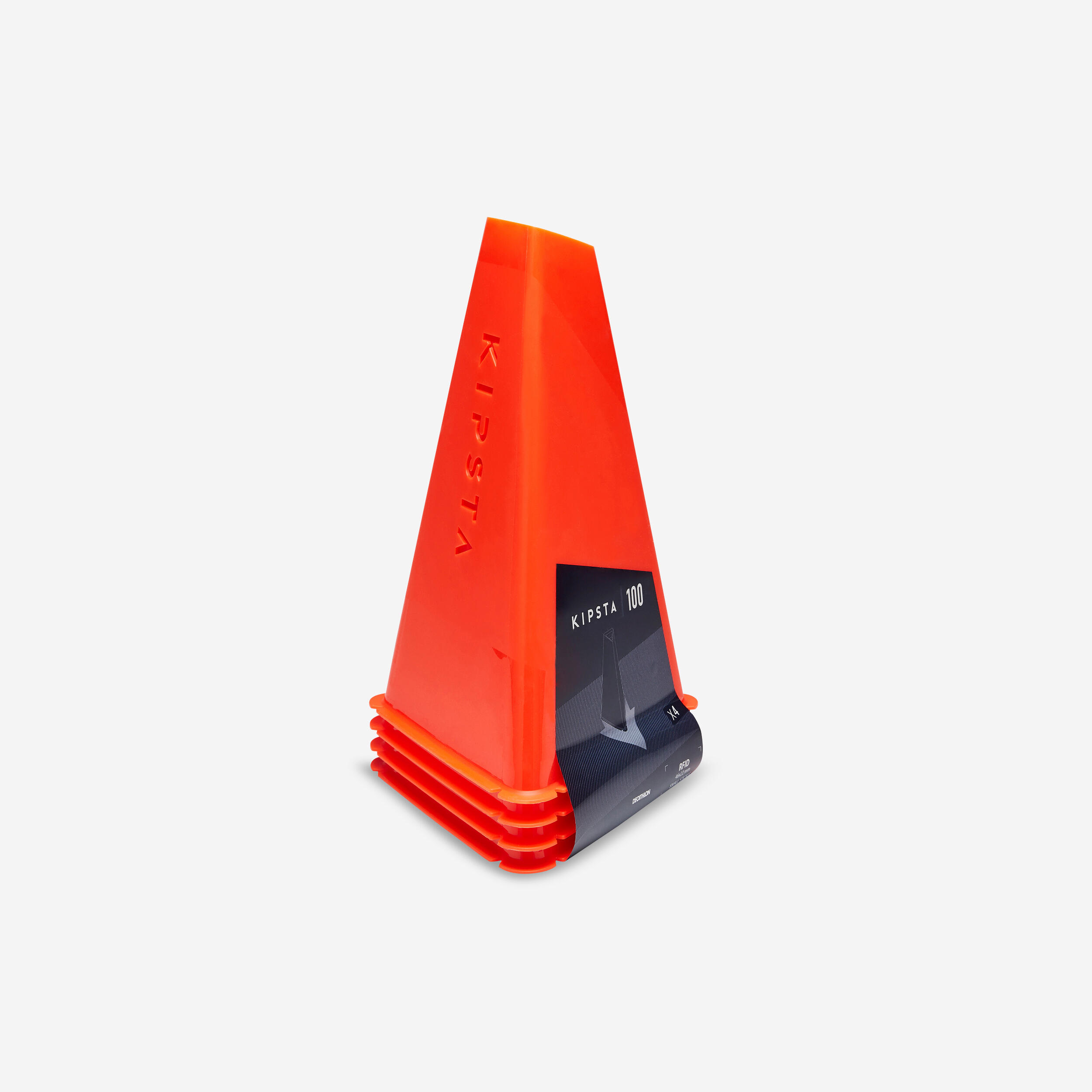 Set of 4 Essential 30 cm orange training cones