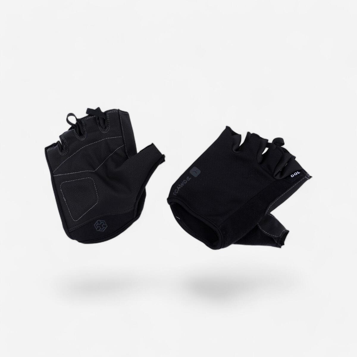 Gant musculation 100 Domyos noir gris