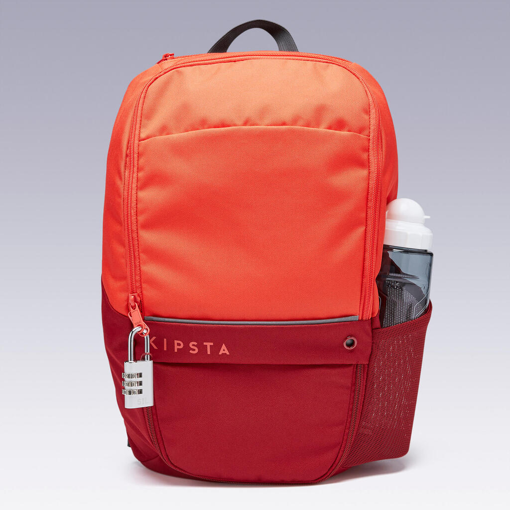 17-Litre Backpack Essential - Coral/Burgundy