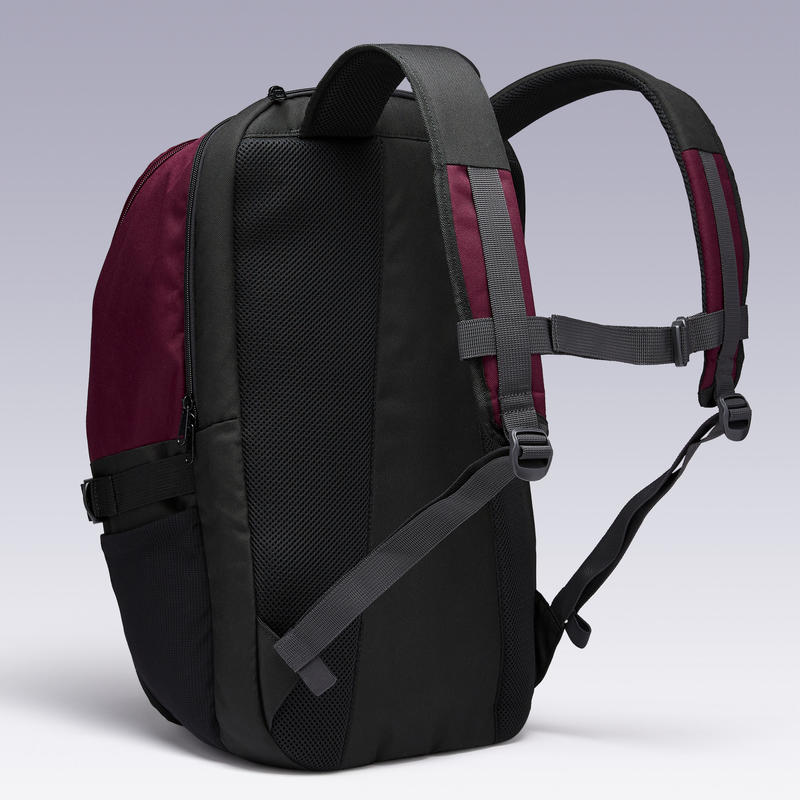 35L Backpack Essential Burgundy/Black Decathlon