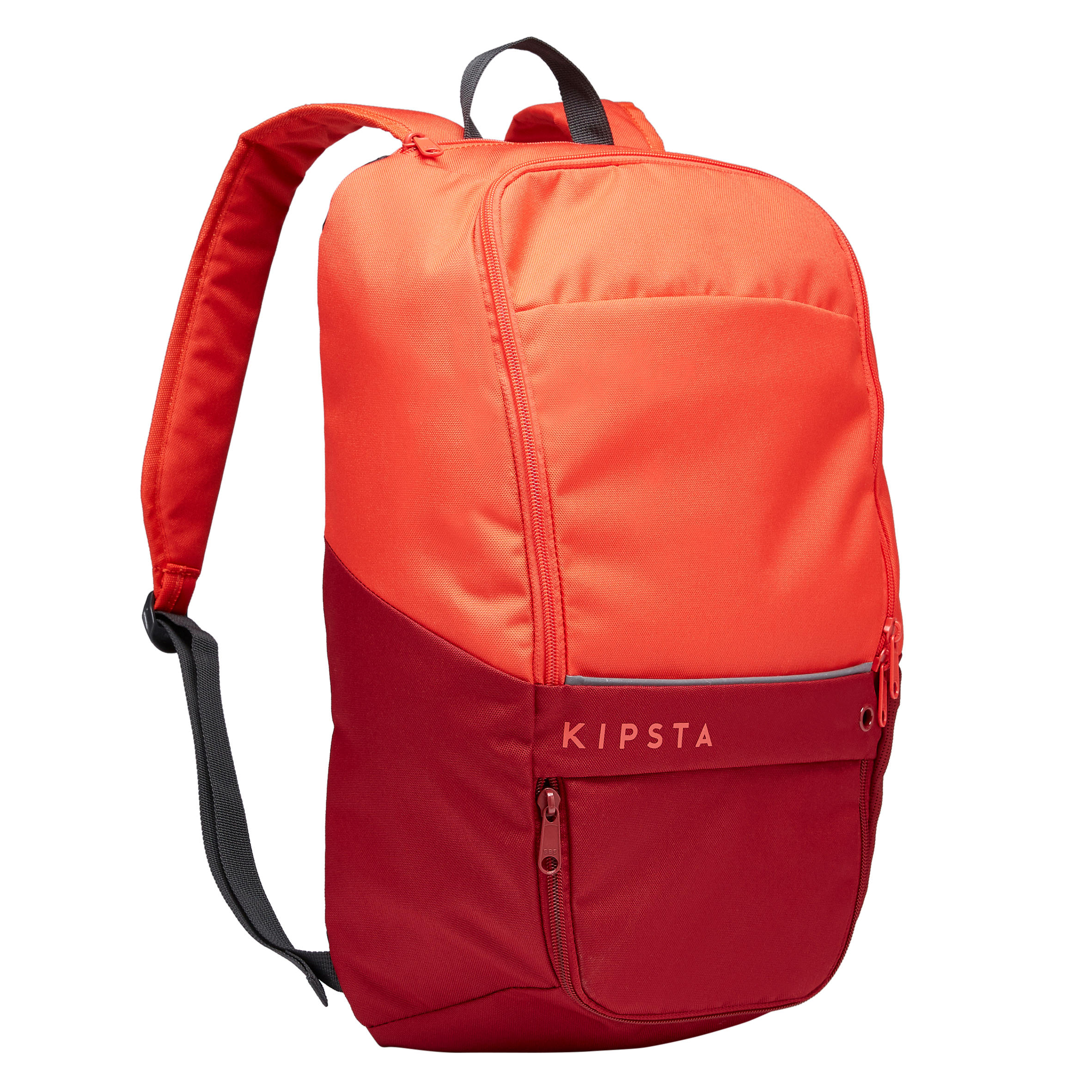 KIPSTA 17-Litre Backpack Essential - Coral/Burgundy