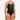 Girls' Surf Swimsuit One-Piece - Hiloe Black