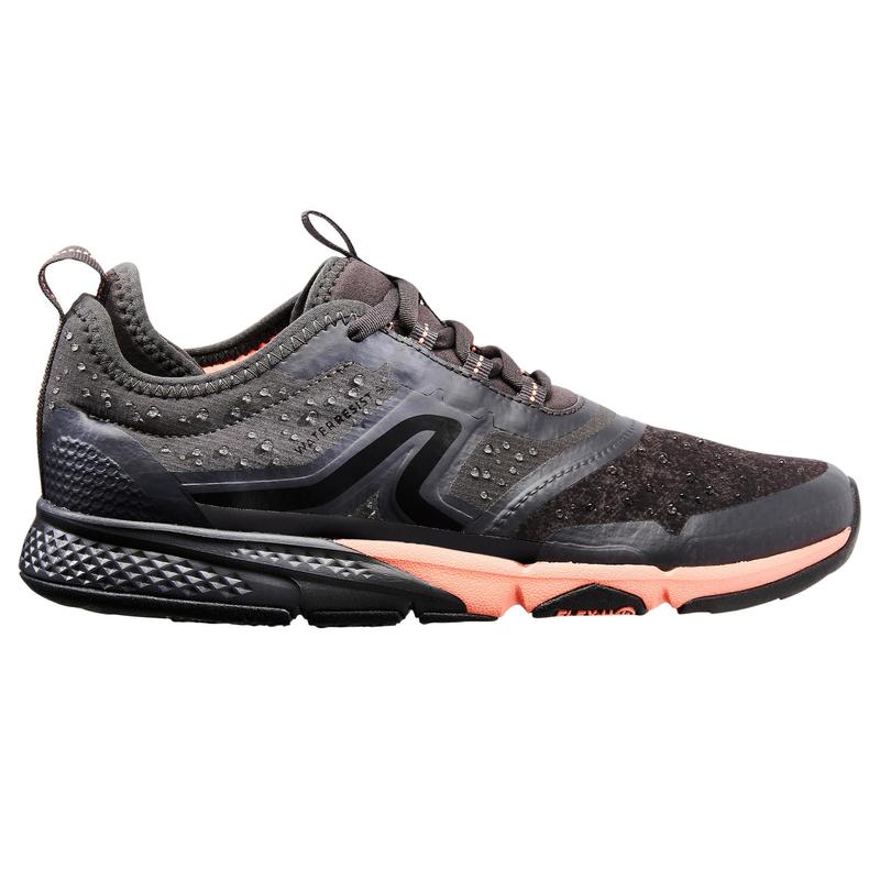 fitness walking shoes grey/coral | Newfeel
