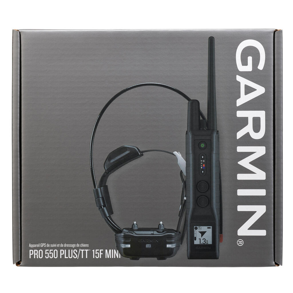 Antkaklis „Garmin pro 550 plus“ su sekimo ir treniruočių antkakliu „TT15F Mini“