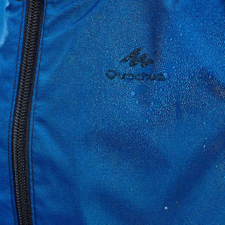Kids Hiking waterproof jacket - MH500 - Navy blue