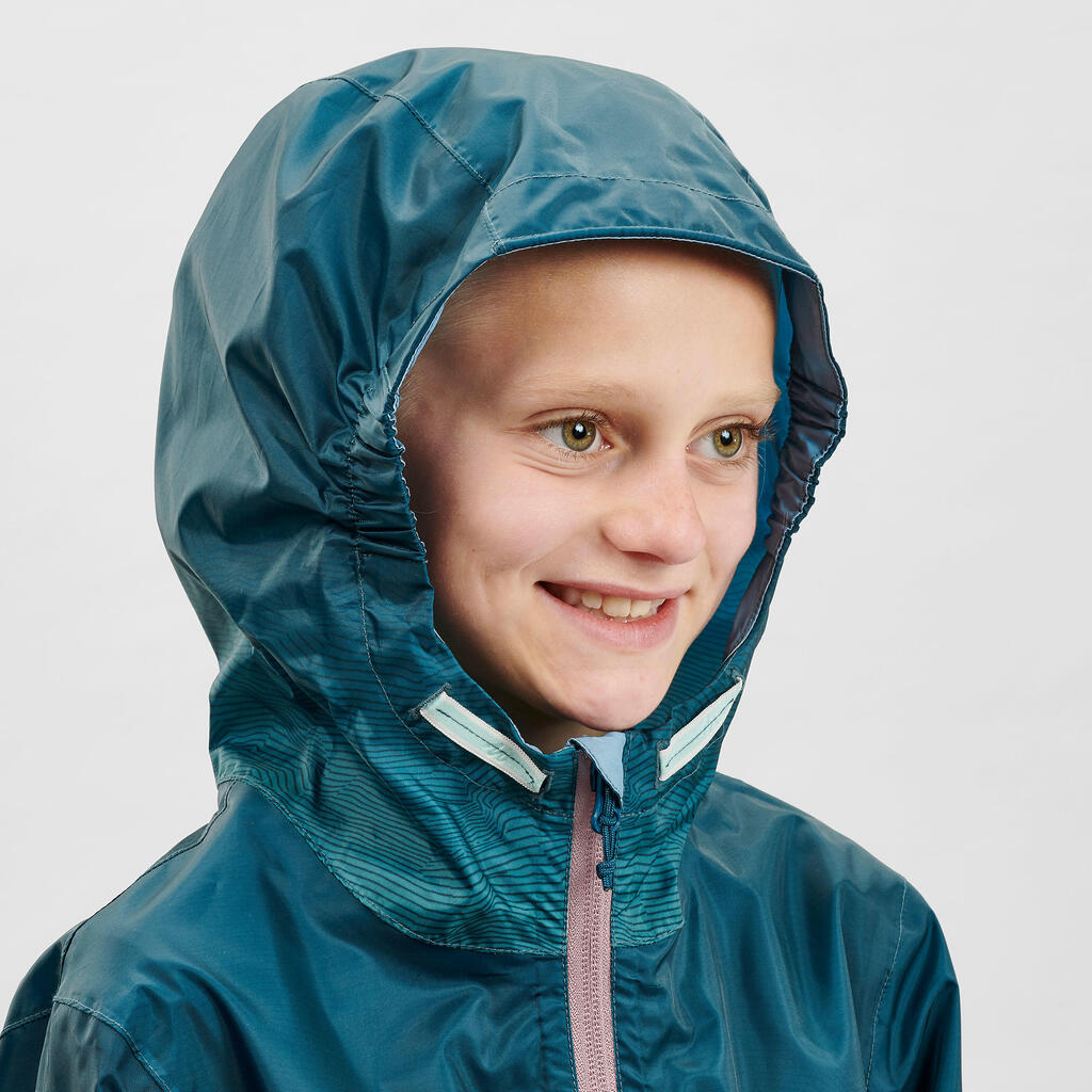 Waterproof Hiking Jacket - MH100 Zip - Child 7-15 years