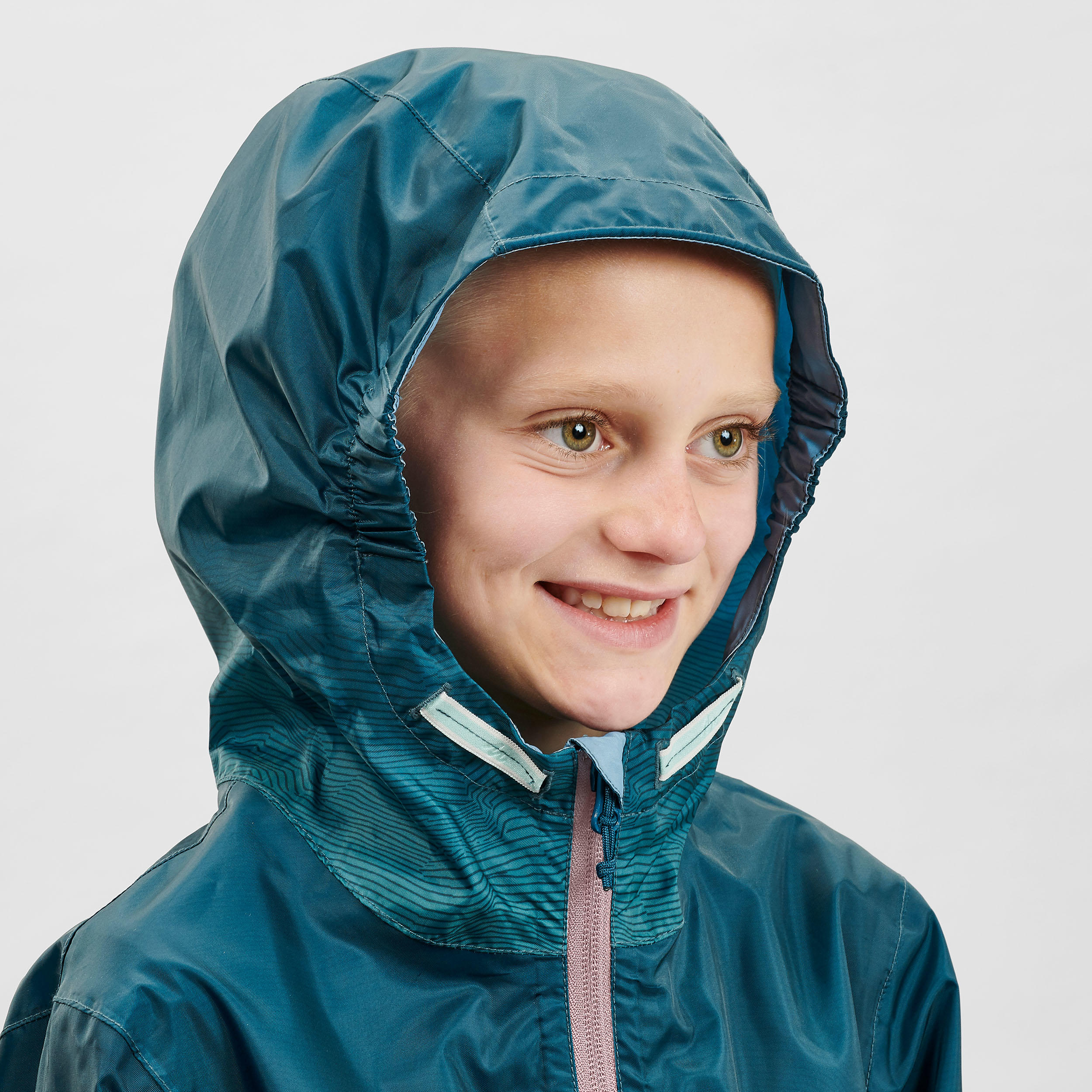turquoise windbreaker
