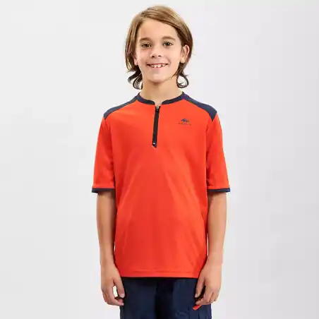 T-Shirt hiking anak - MH550 - oranye