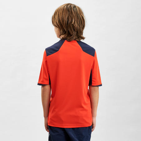 Дитяча футболка 550 для туризму – помаранчева