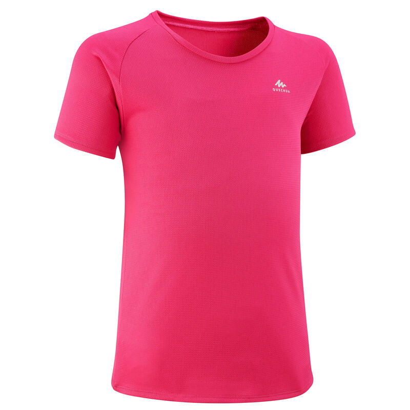 T shirt de randonnée - MH500 rose - enfant 7-15 ans