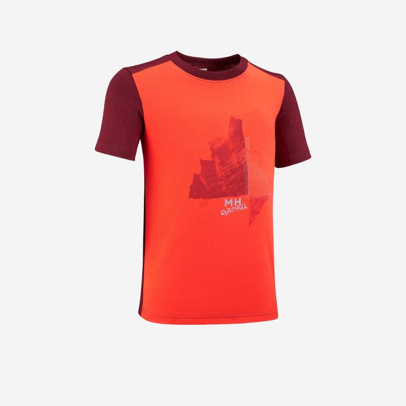 T-Shirt de randonnée - MH100 orange - enfant 7-15 ans