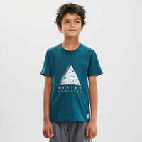 Kids’ Hiking T-Shirt - MH100 Aged 7-15 - Dark Green