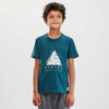 Camiseta de montaña y trekking manga corta Niños 7-15 años Quechua MH100 verde
