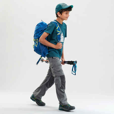 Kids’ Hiking T-Shirt - MH100 Aged 7-15 - Dark Green