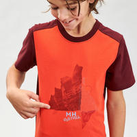 T-Shirt de randonnée - MH100 orange - enfant 7-15 ans